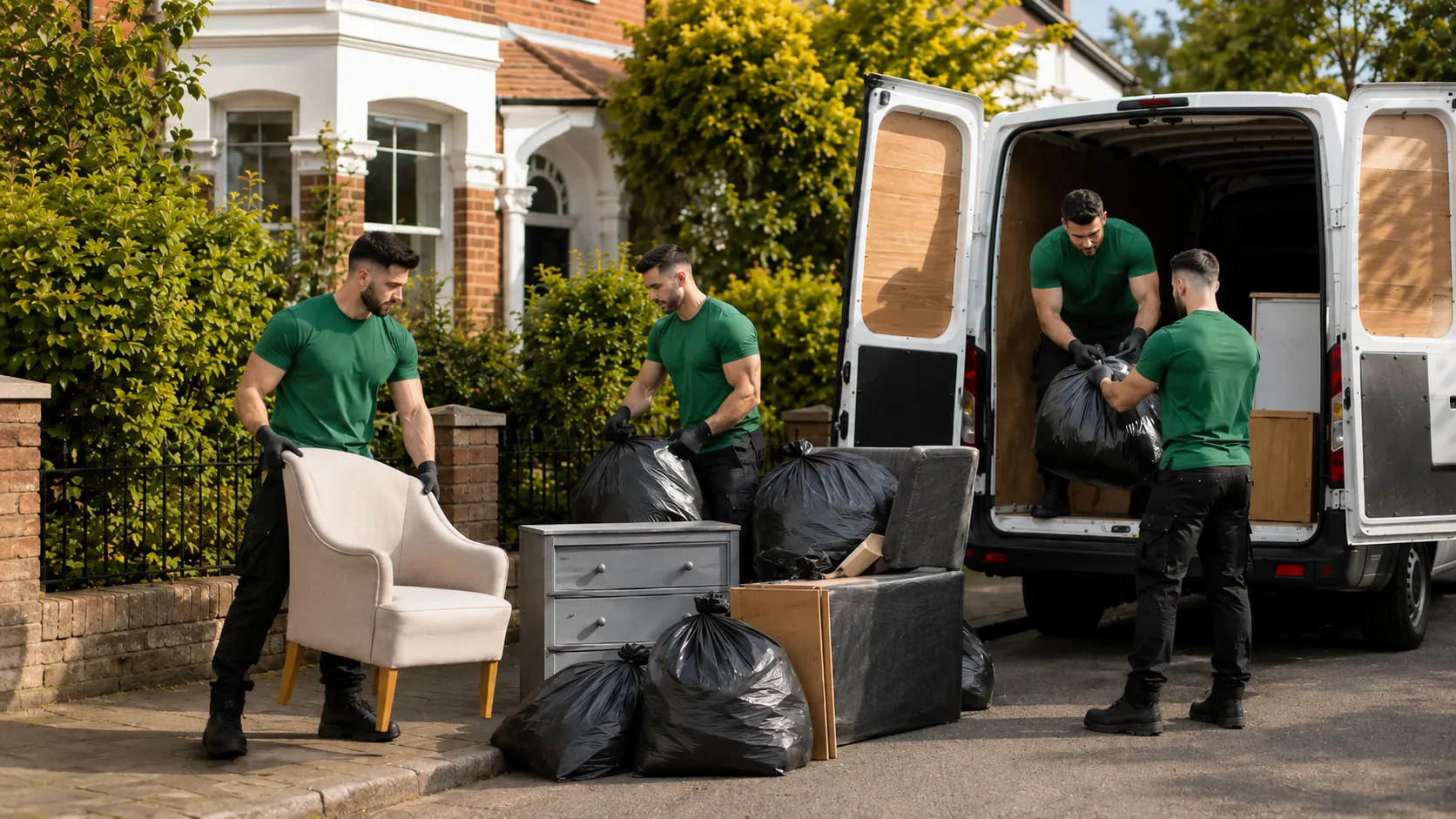 Responsible waste sorting and recycling for rubbish removal in Ealing